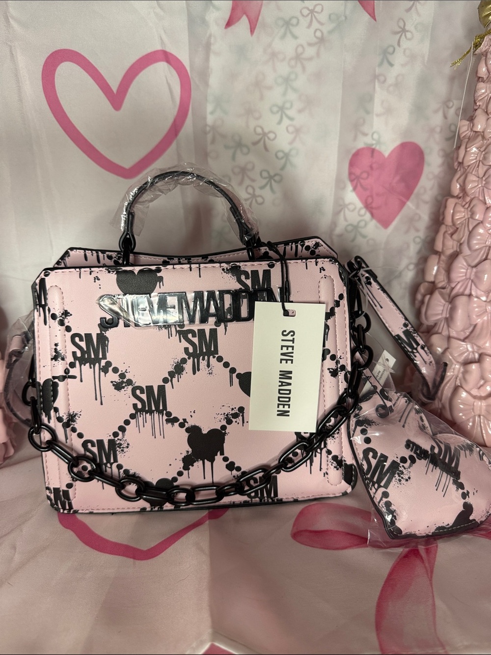 Viral Halloween Steve Madden Bevelyn Dripping Bleeding Hearts HandBag